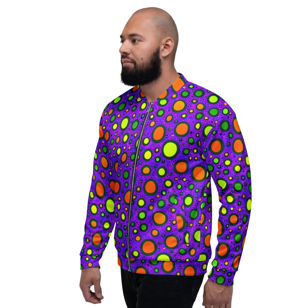 Luminous Bubbles on Bomber Jacket — Left