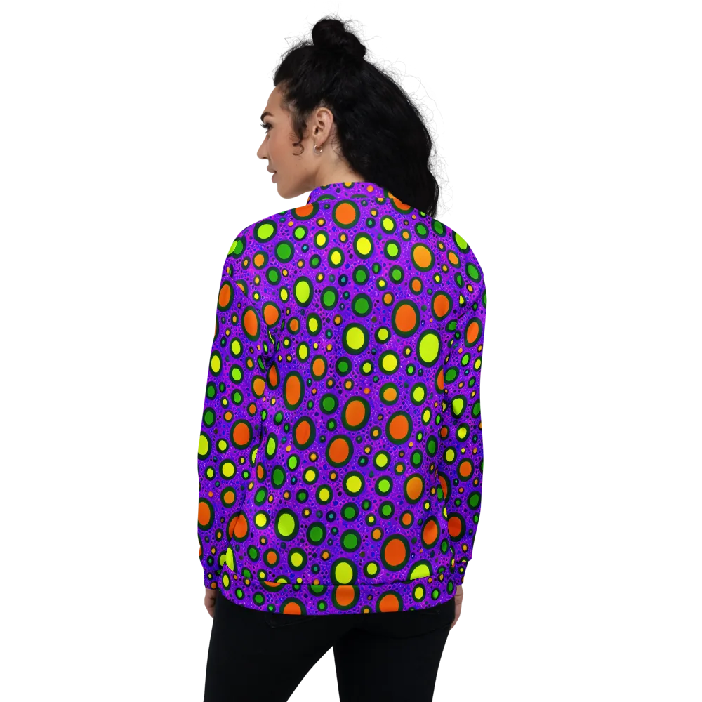 Luminous Bubbles on Bomber Jacket — Back