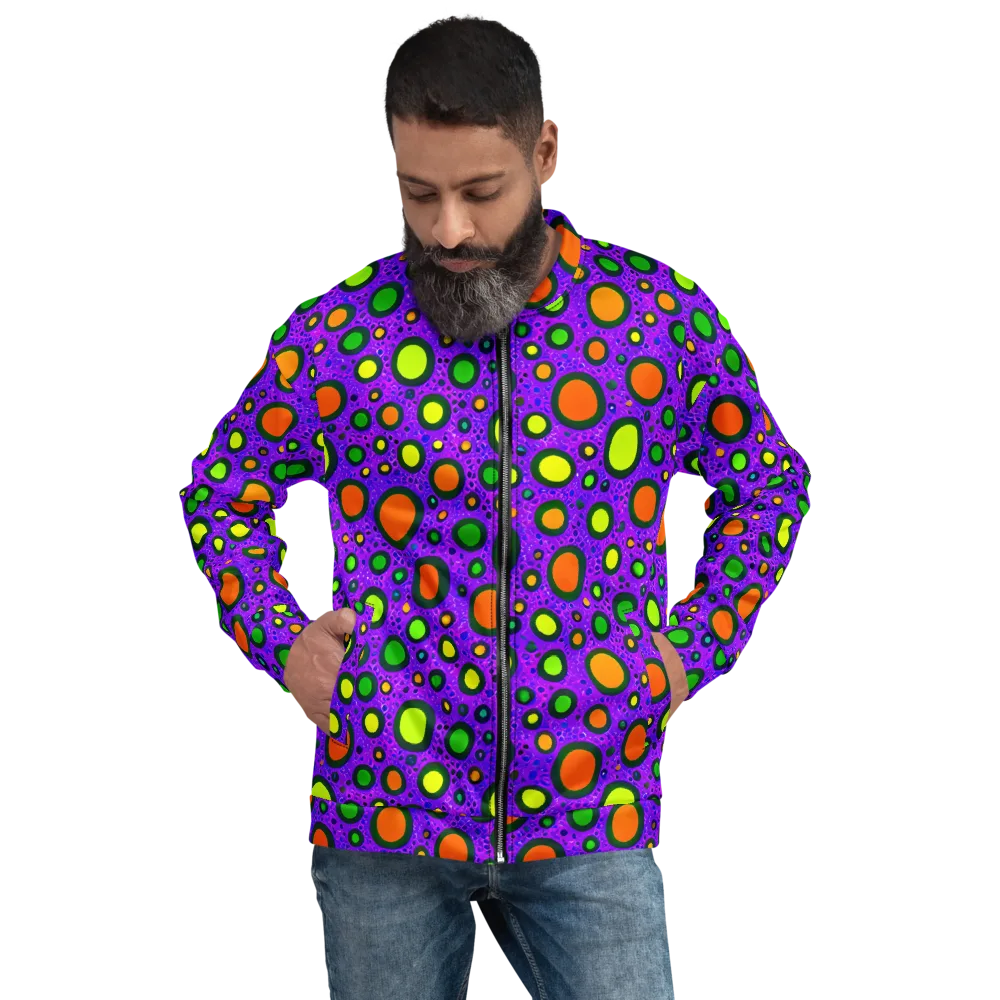 Luminous Bubbles on Bomber Jacket — Front