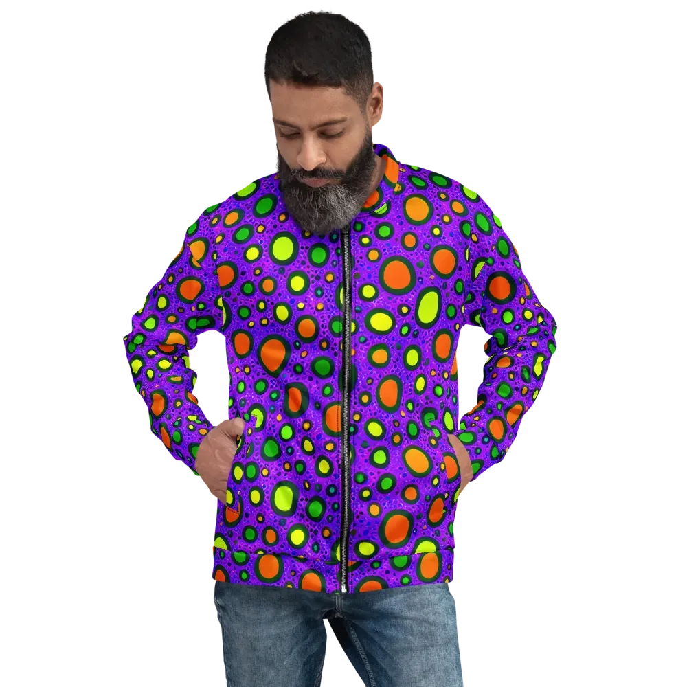 Luminous Bubbles on Bomber Jacket — Front
