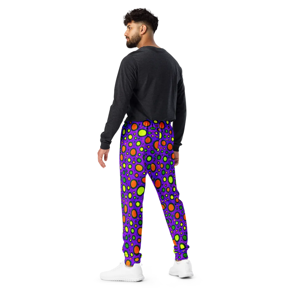 Luminous Bubbles on Men's Joggers — Back