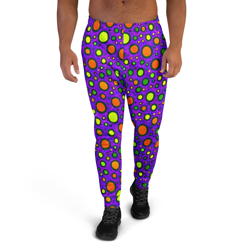 Luminous Bubbles on Men's Joggers — Front