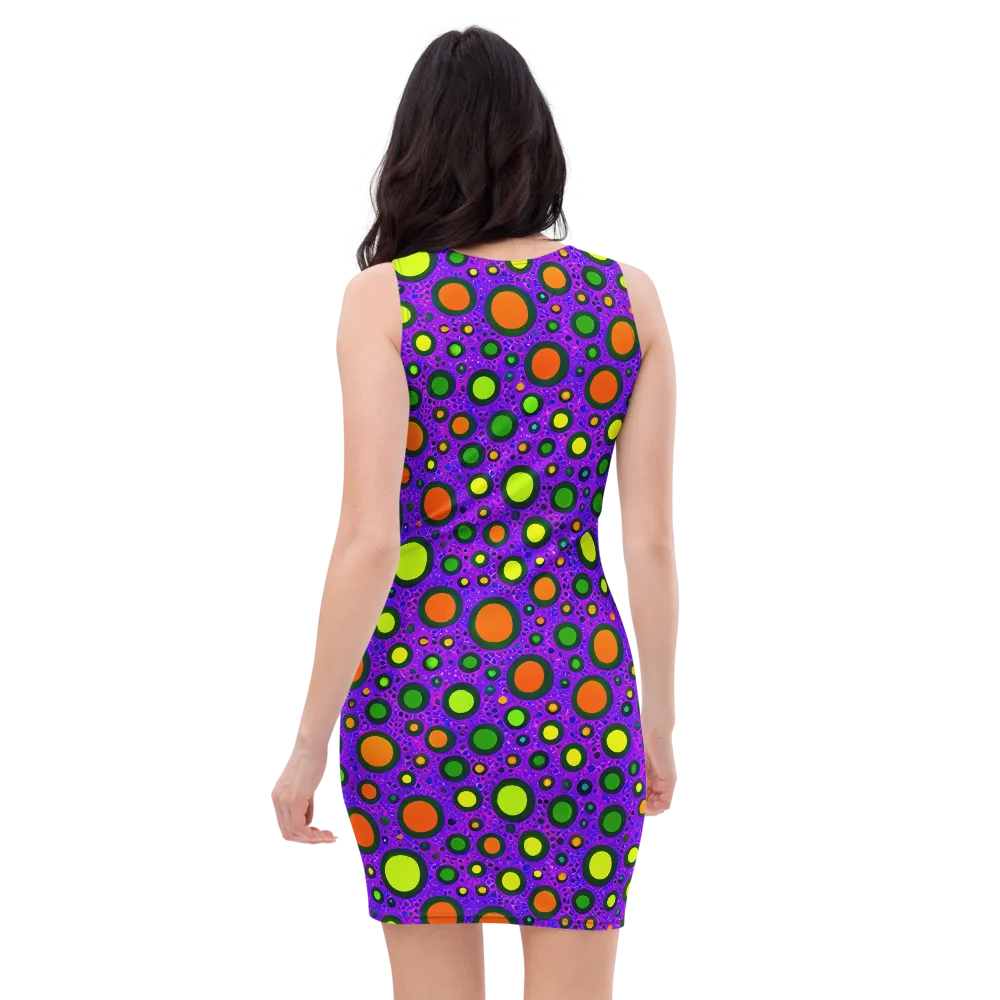 Luminous Bubbles on Bodycon Dress — Back