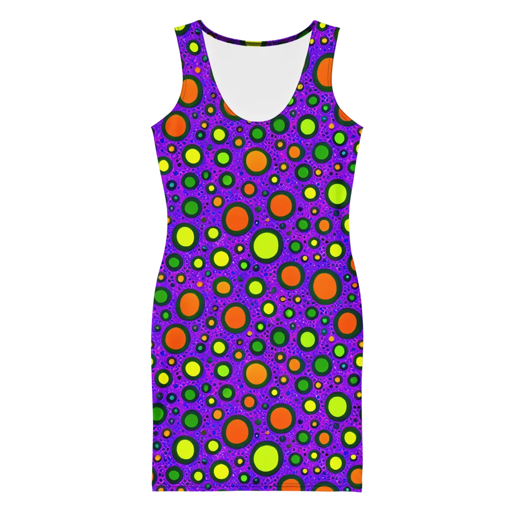 Luminous Bubbles on Bodycon Dress — Front
