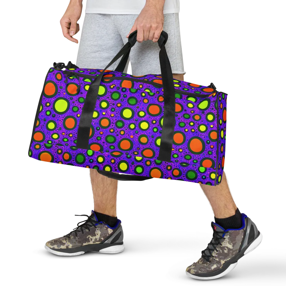 Luminous Bubbles on Duffle Bag — Front
