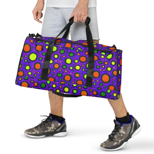 Luminous Bubbles on a Duffle Bag