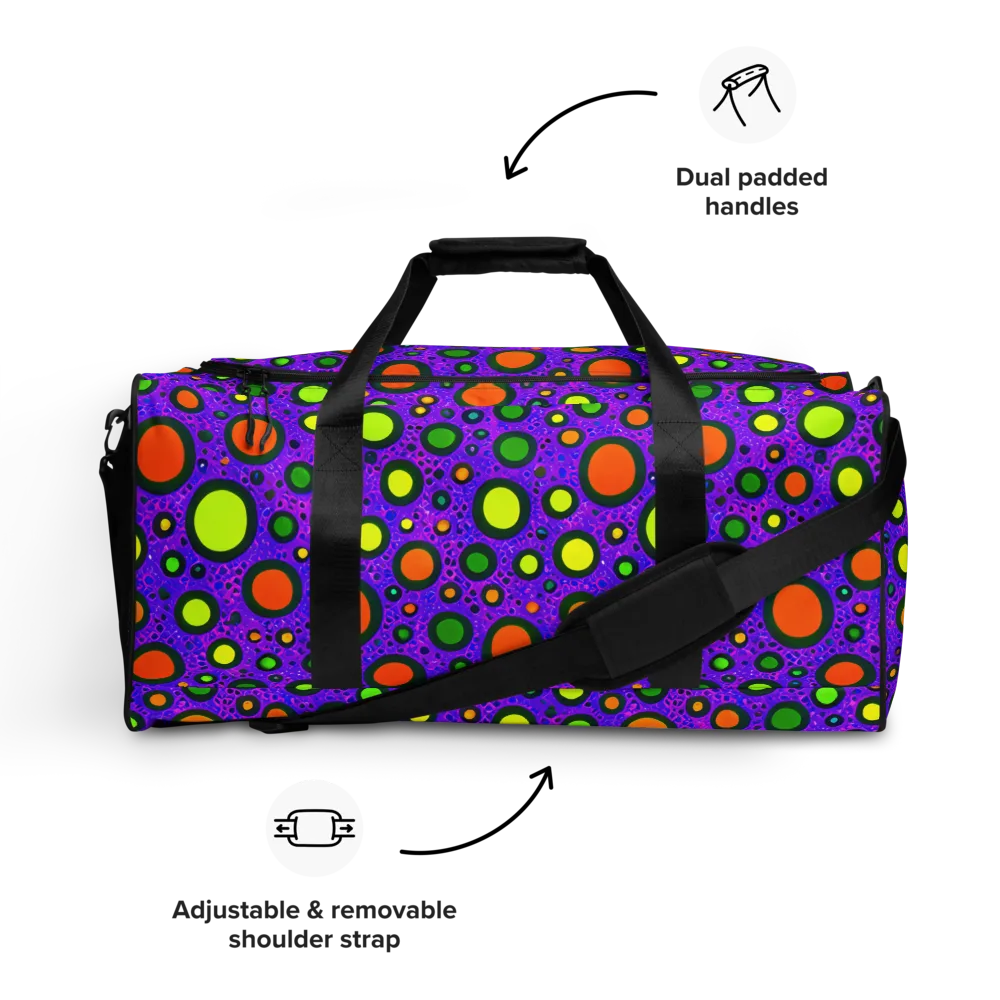 Luminous Bubbles on Duffle Bag — Front