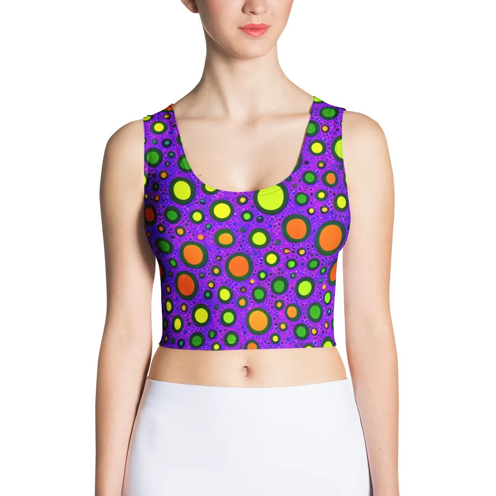 Luminous Bubbles on Crop Top — Front