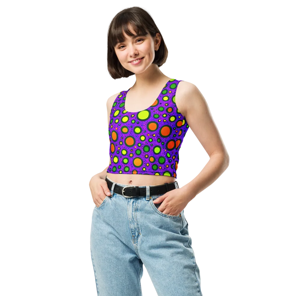Luminous Bubbles on Crop Top — Front