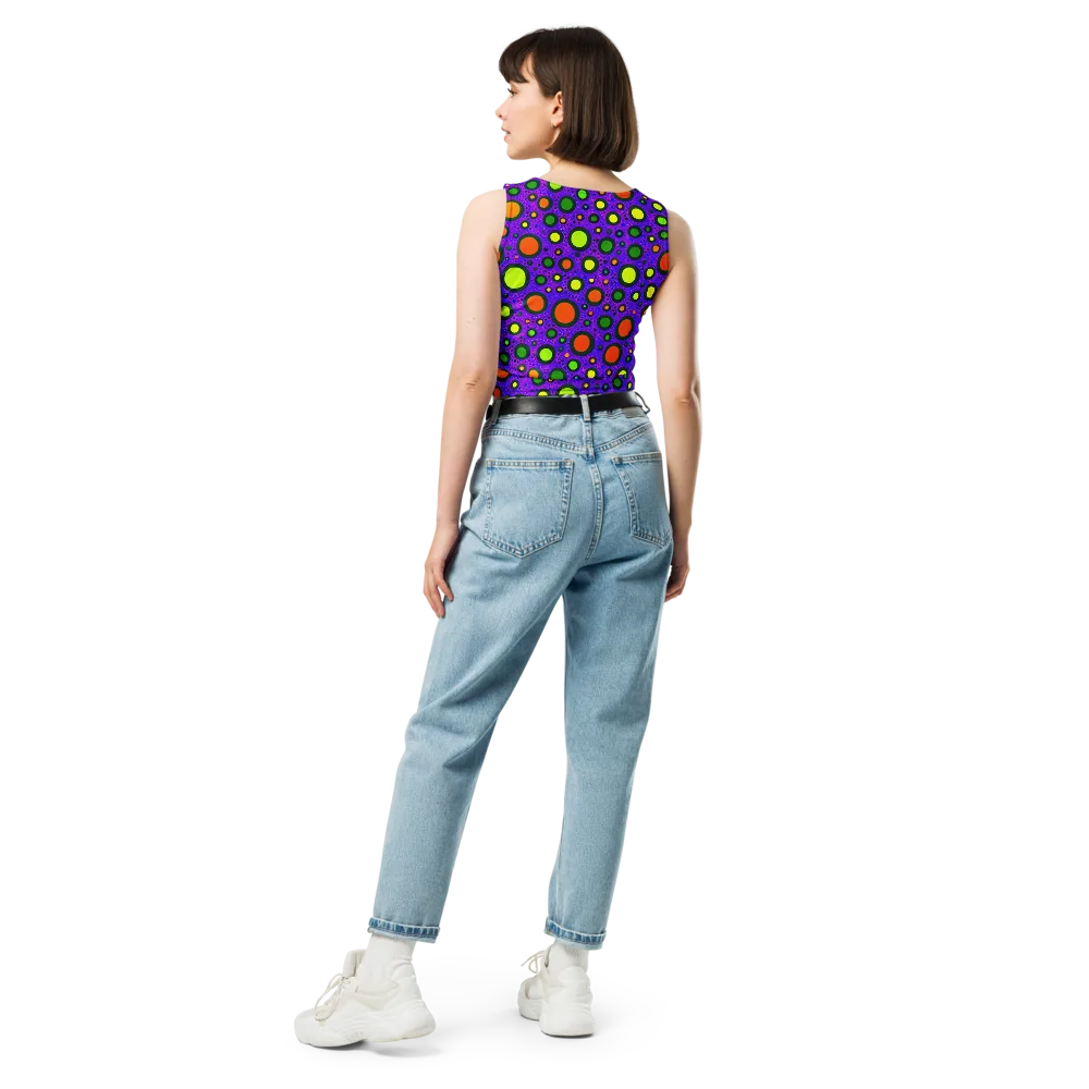 Luminous Bubbles on Crop Top — Back