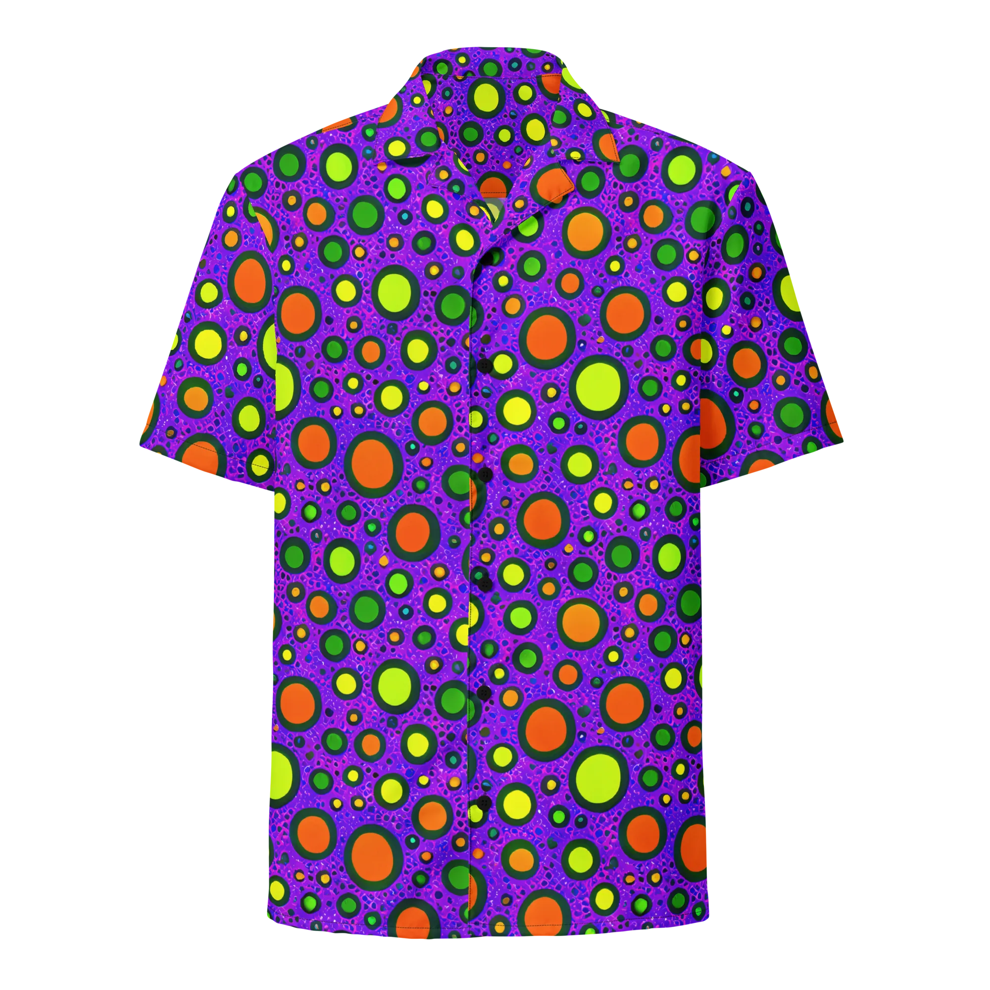 Luminous Bubbles on Button Shirt — Front