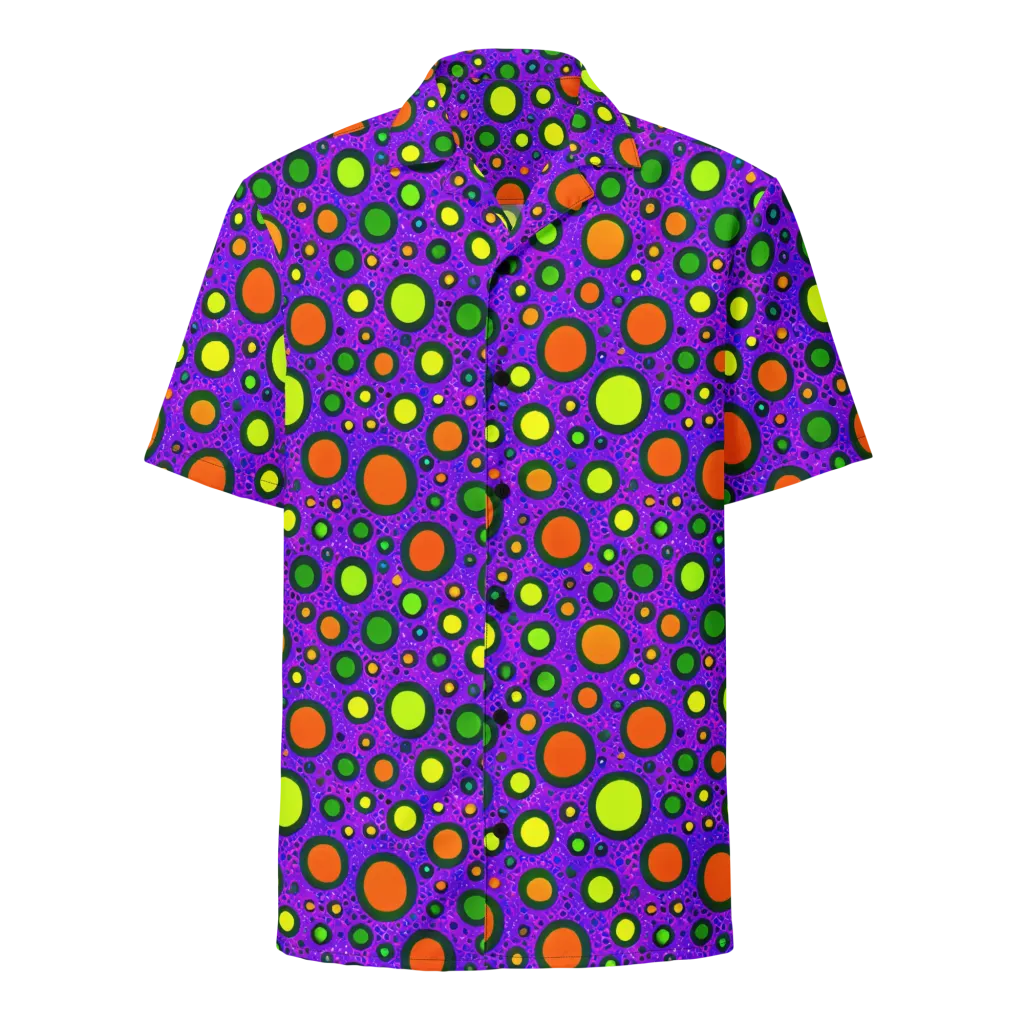 Luminous Bubbles on Button Shirt — Front