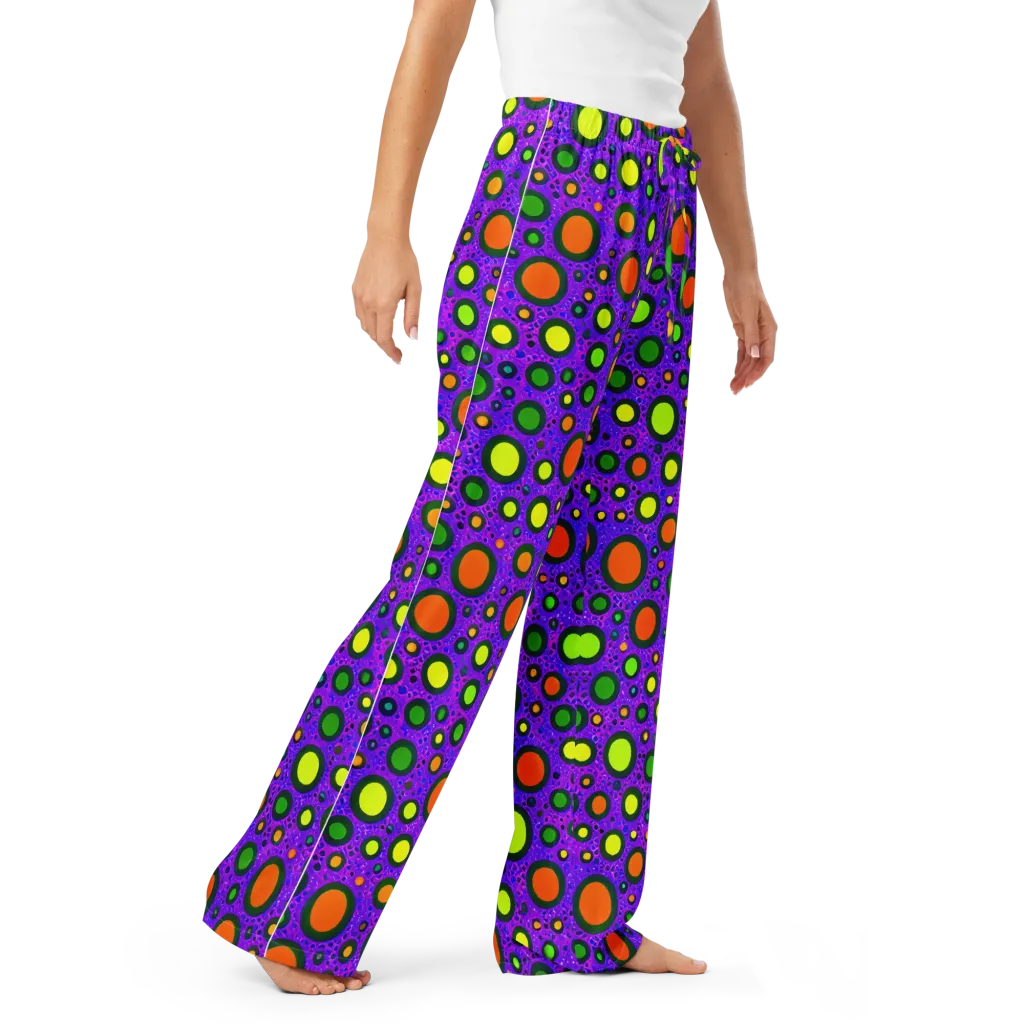 Luminous Bubbles on Women's Pajama Pants — Right Front
