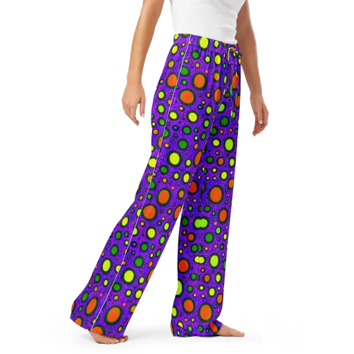 Luminous Bubbles on a Women's Pajama Pants