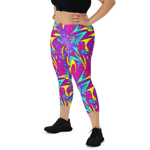 Nebula Radiance on a Capri Leggings
