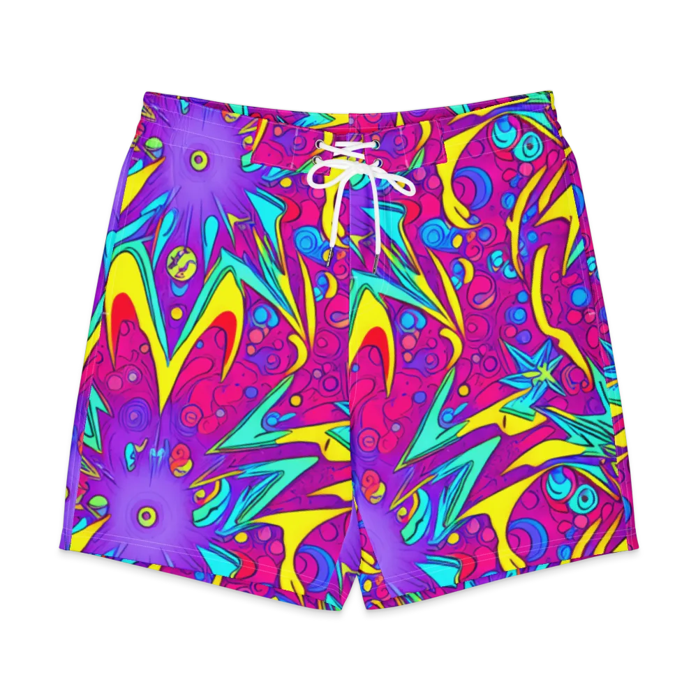 Nebula Radiance on Men's Board Shorts — Front