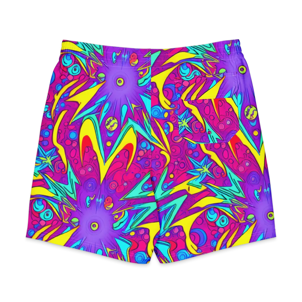 Nebula Radiance on Men's Board Shorts — Back