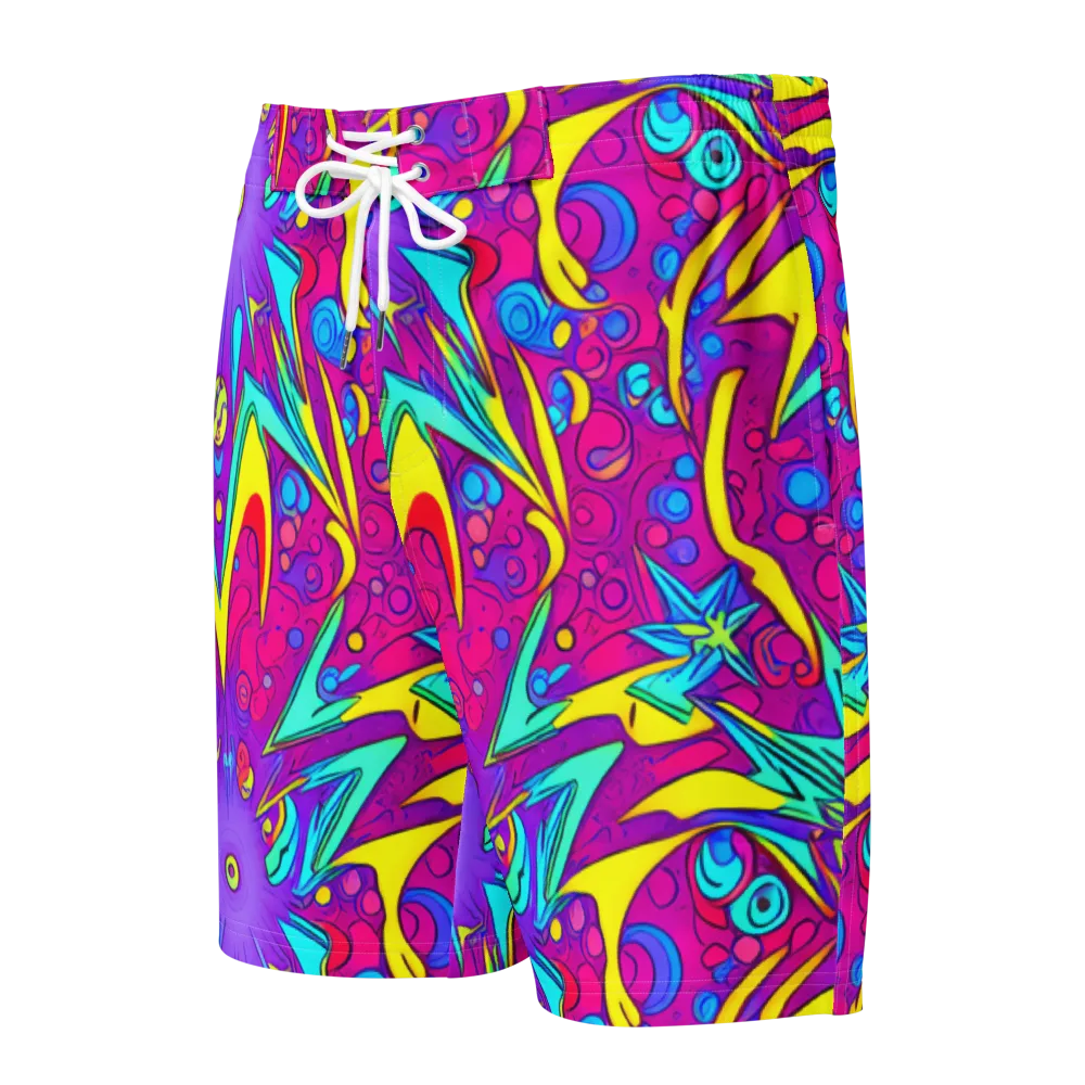 Nebula Radiance on Men's Board Shorts — Front