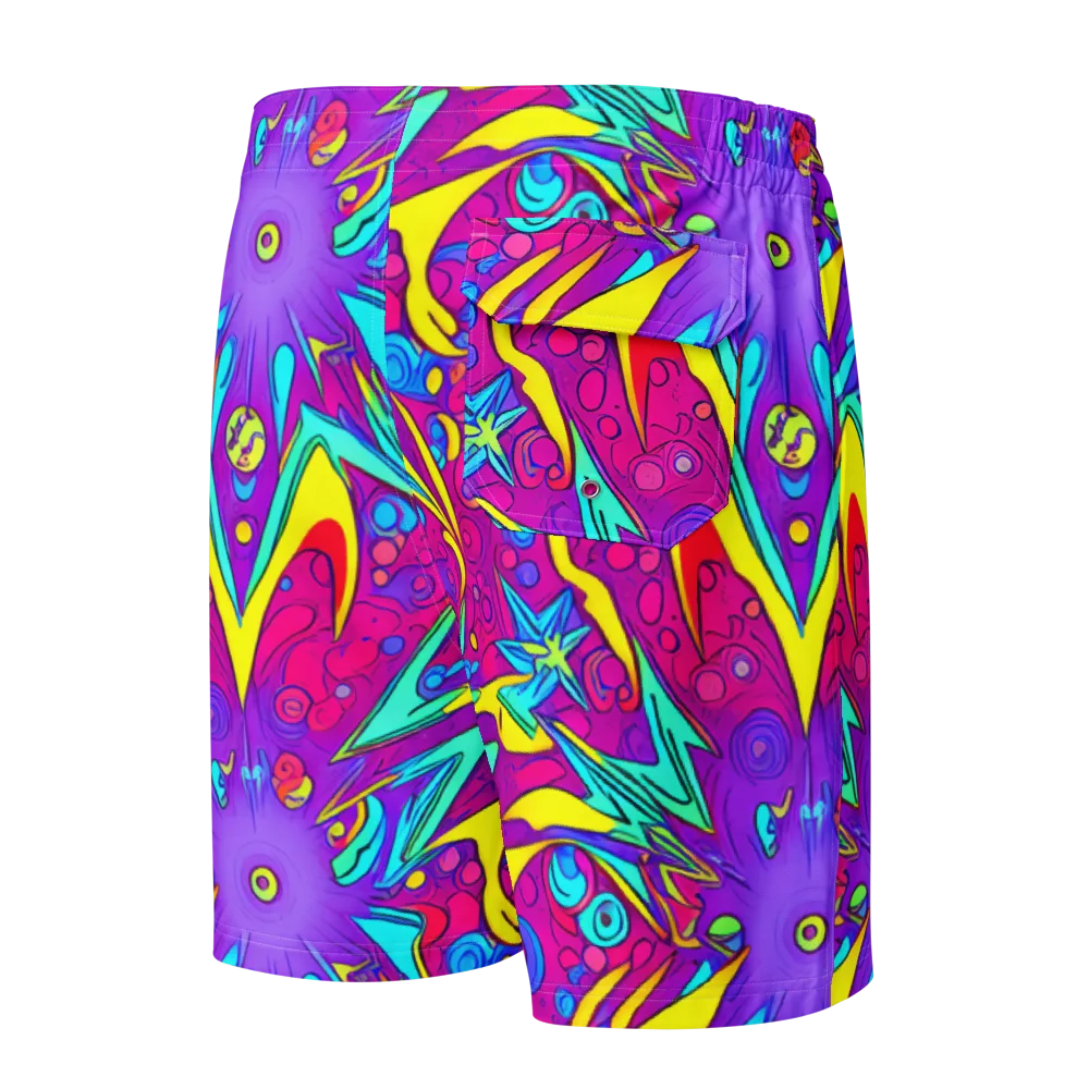 Nebula Radiance on Men's Board Shorts — Back