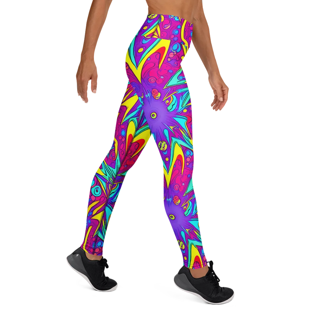 Nebula Radiance on Yoga Leggings — Right