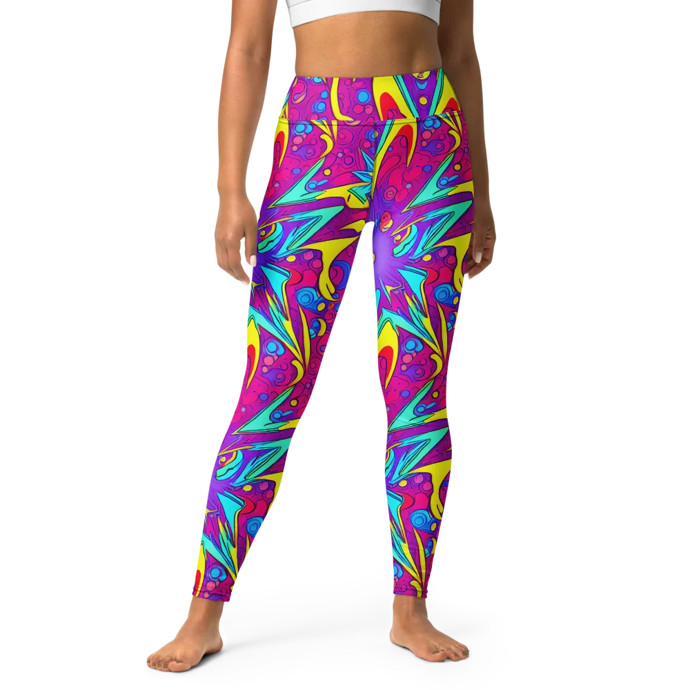 Nebula Radiance on Yoga Leggings — Front