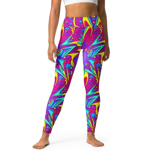Nebula Radiance on a Yoga Leggings