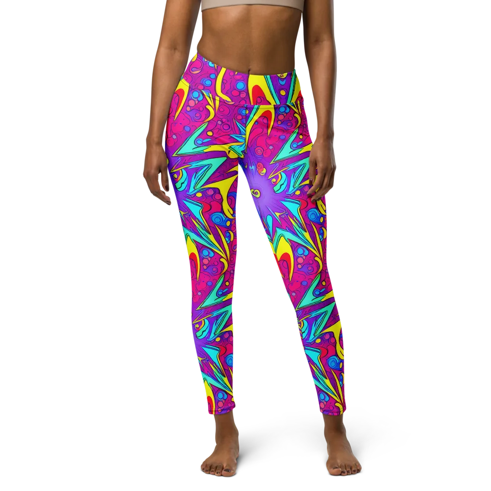 Nebula Radiance on Yoga Leggings — Front