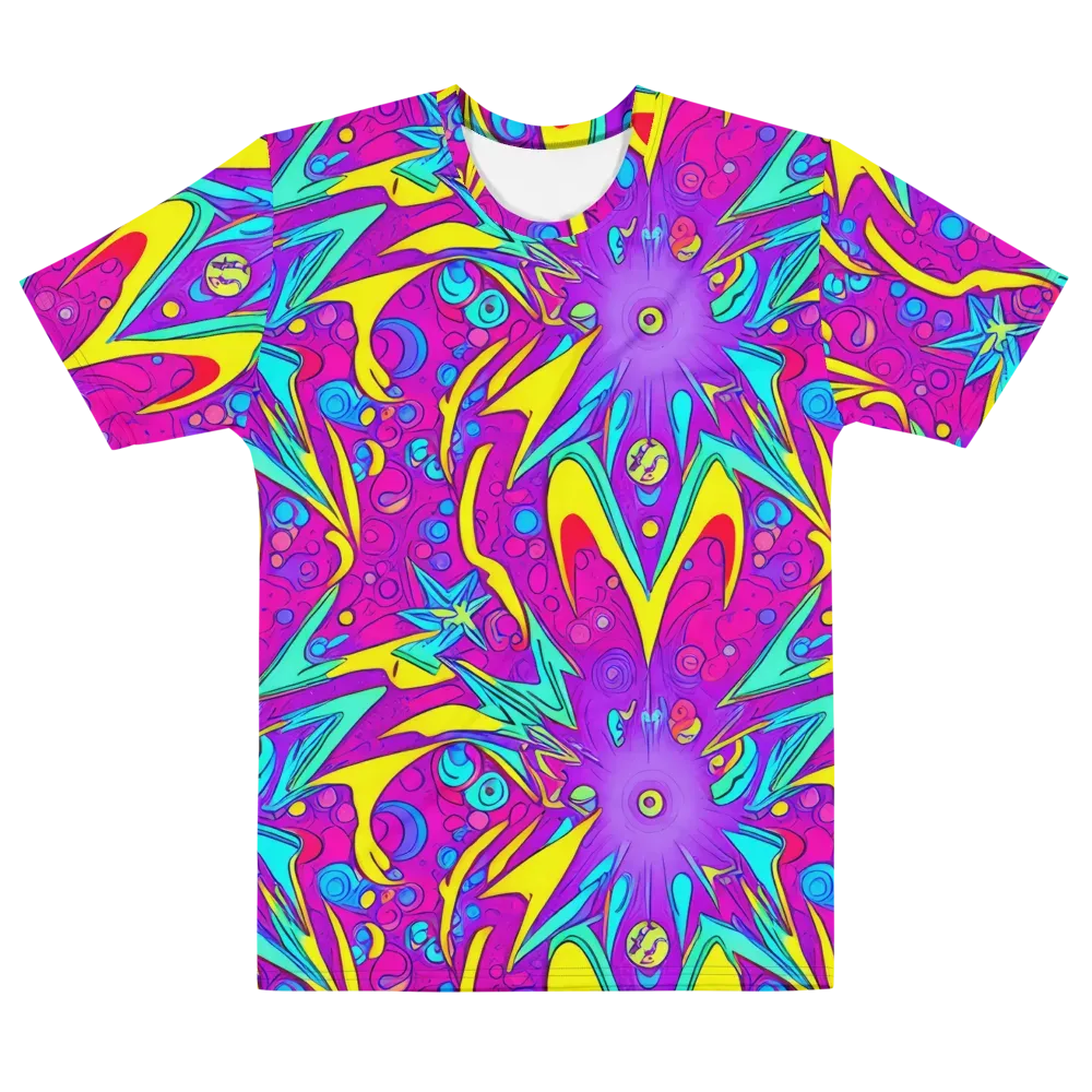 Nebula Radiance on Men's Cotton Crew Neck T-Shirt — Front