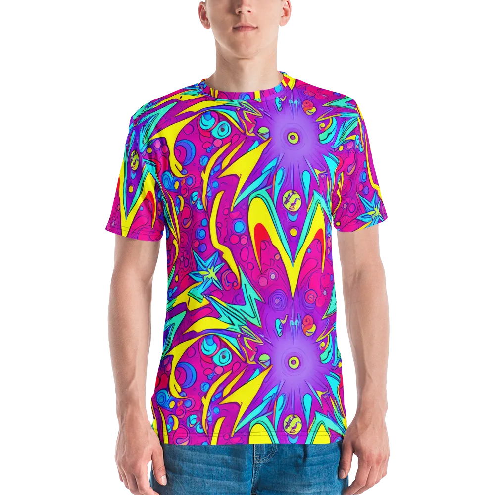 Nebula Radiance on Men's Crew Neck T-Shirt — Front