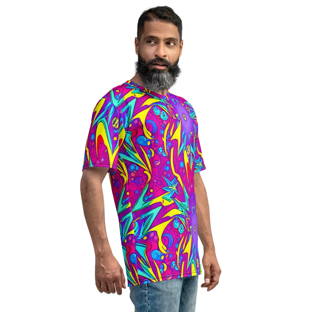 Nebula Radiance on Men's Crew Neck T-Shirt — Right