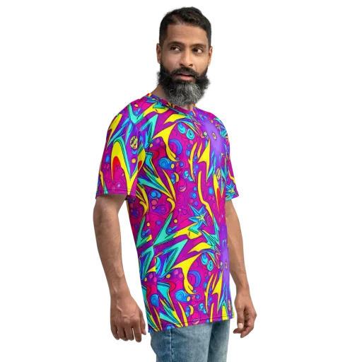 Nebula Radiance on a Men's Crew Neck T-Shirt