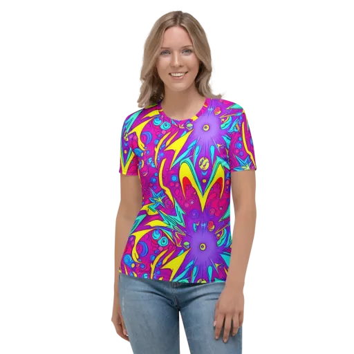 Nebula Radiance on a Women's Crew Neck T-Shirt