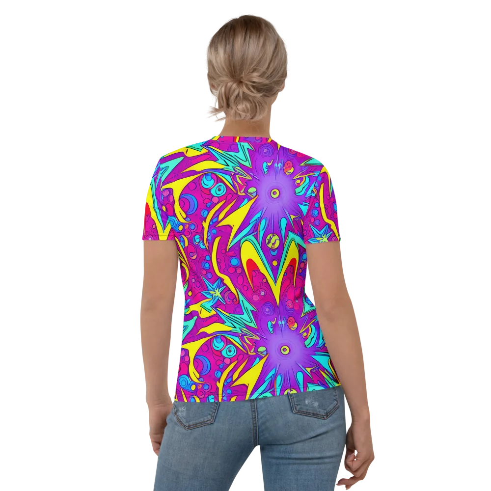 Nebula Radiance on Women's Crew Neck T-Shirt — Back