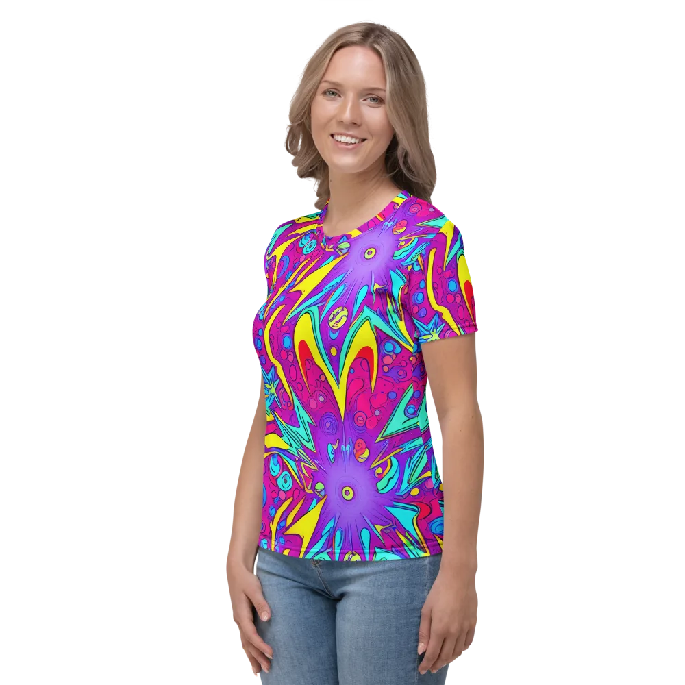 Nebula Radiance on Women's Crew Neck T-Shirt — Left