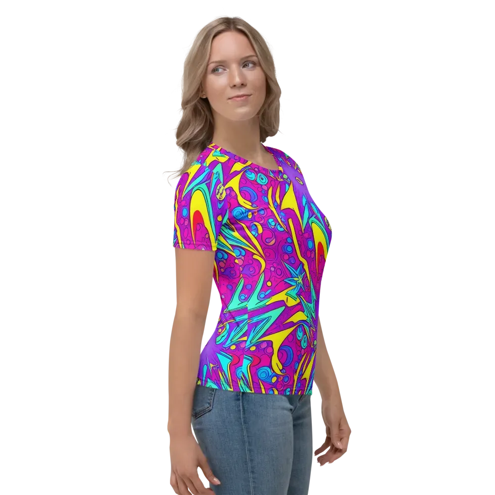 Nebula Radiance on Women's Crew Neck T-Shirt — Right