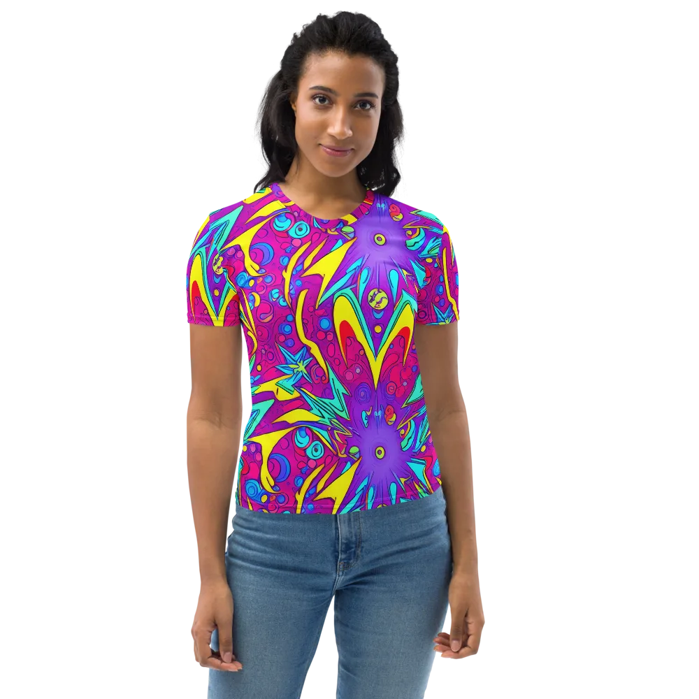 Nebula Radiance on Women's Crew Neck T-Shirt — Front