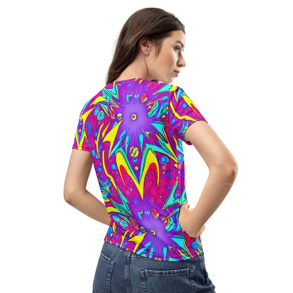 Nebula Radiance on Women's Crew Neck T-Shirt — Back