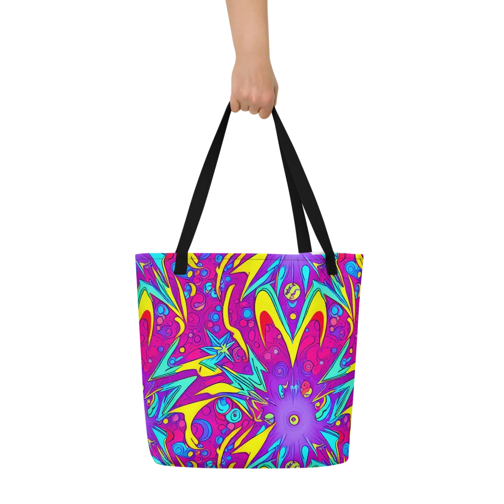 Nebula Radiance on Large Tote Bag W/ Pocket — Front