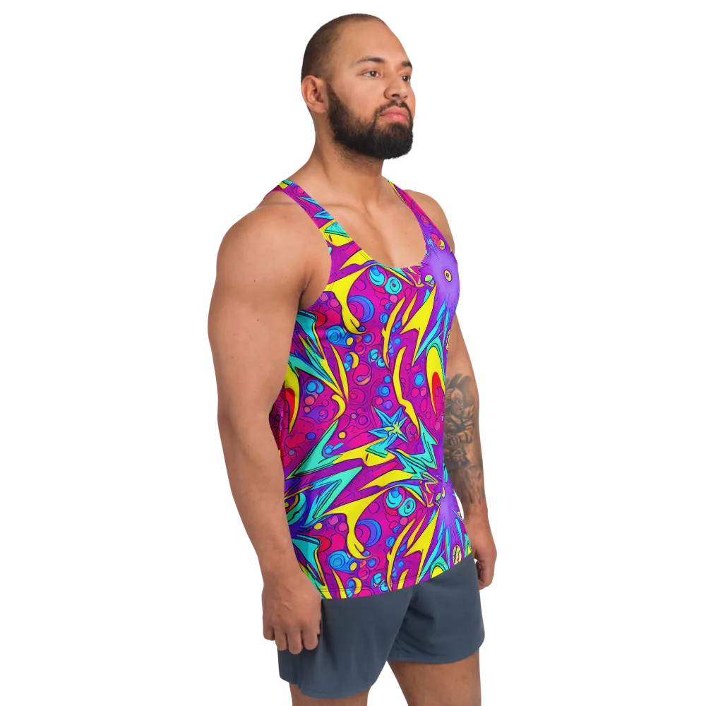Nebula Radiance on Men's Tank Top — Right Front