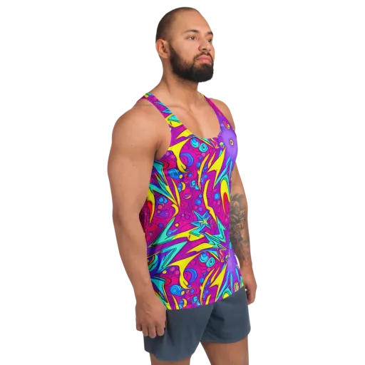 Nebula Radiance on a Men's Tank Top