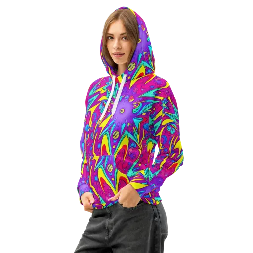 Nebula Radiance on a Cotton Hoodie