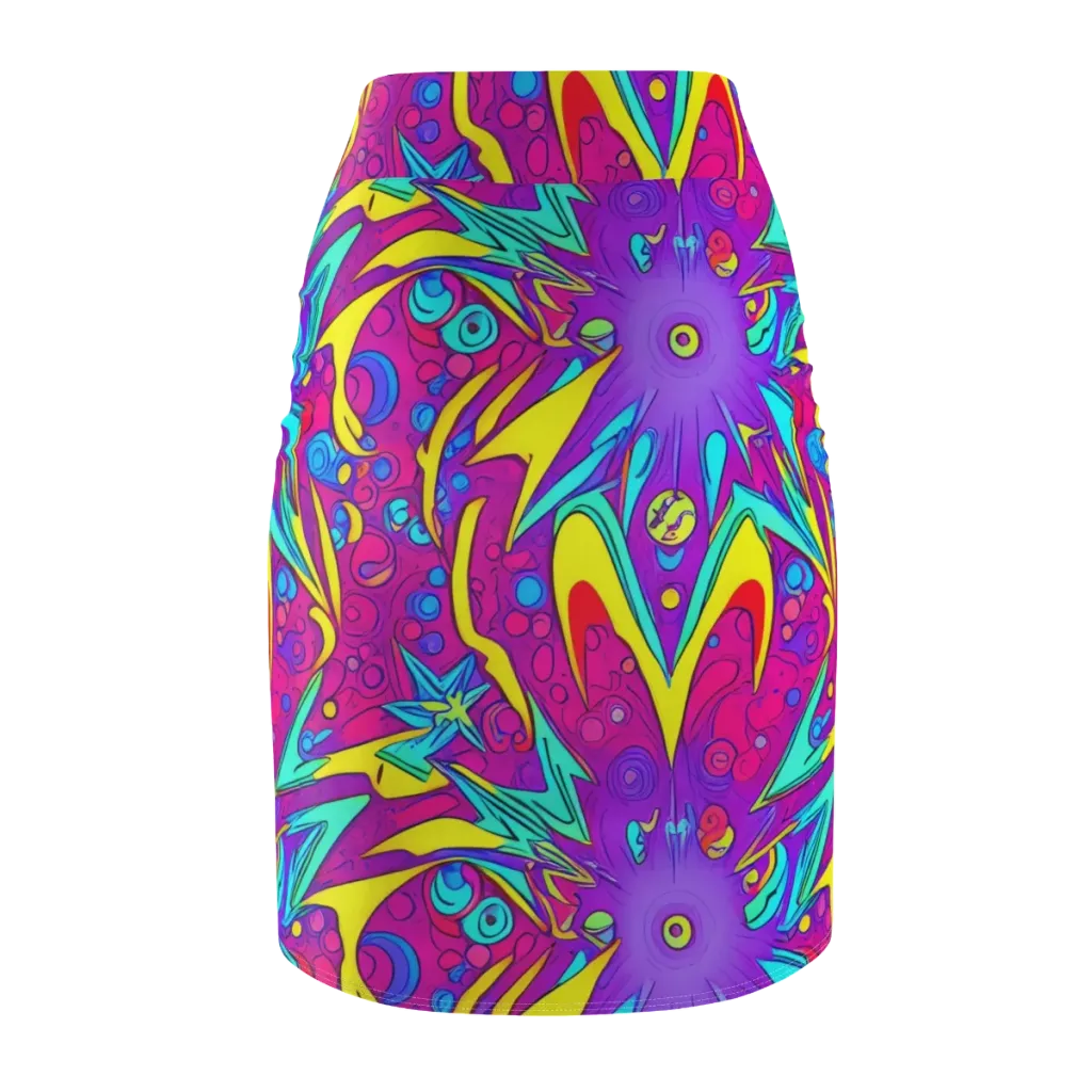 Nebula Radiance on Pencil Skirt — Back