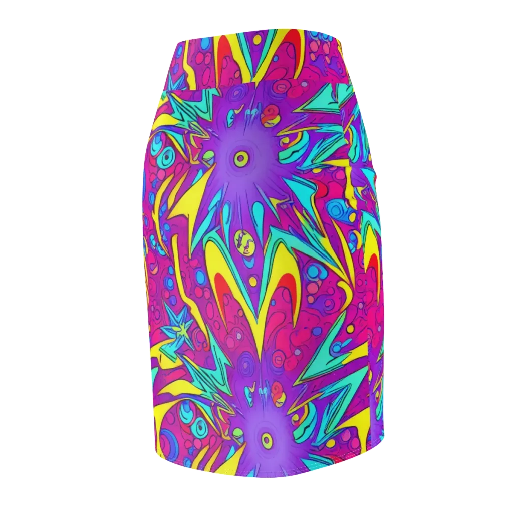 Nebula Radiance on Pencil Skirt — Back Side