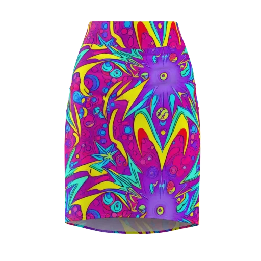 Nebula Radiance on a Pencil Skirt