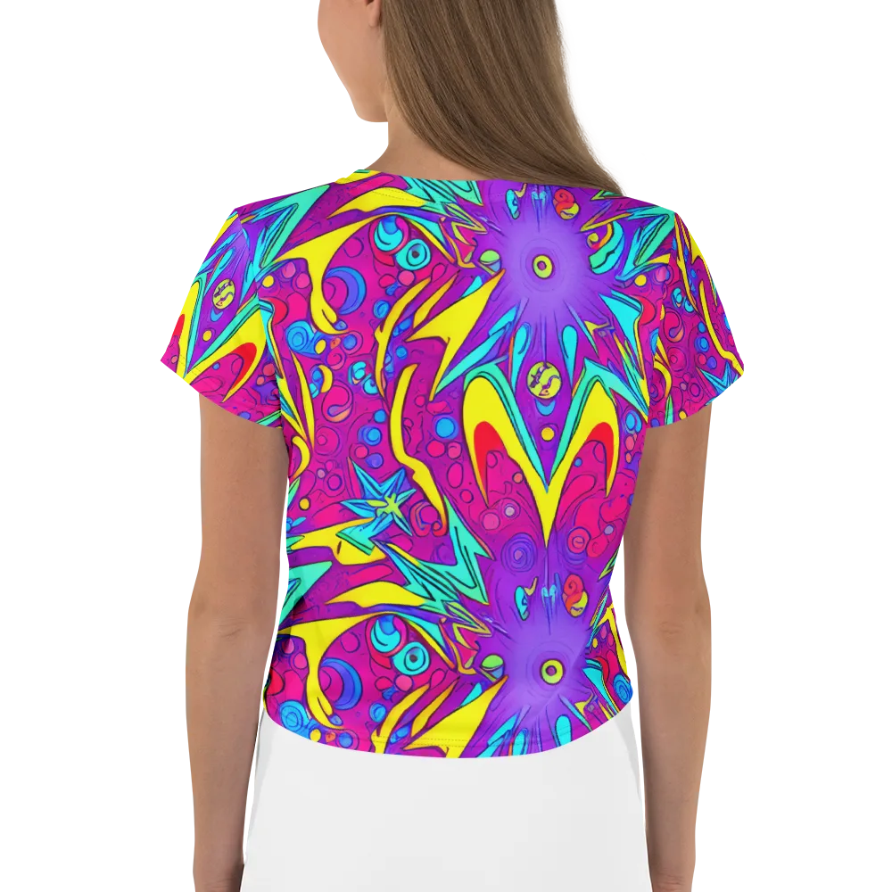 Nebula Radiance on Crop Tee — Back