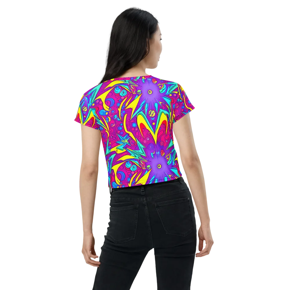 Nebula Radiance on Crop Tee — Back