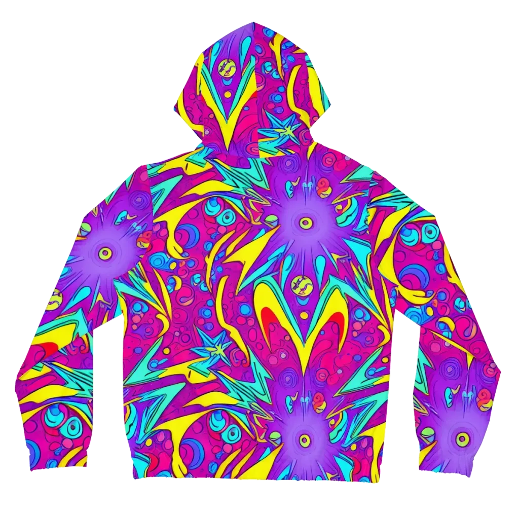 Nebula Radiance on Women's Full-Zip Hoodie — Back