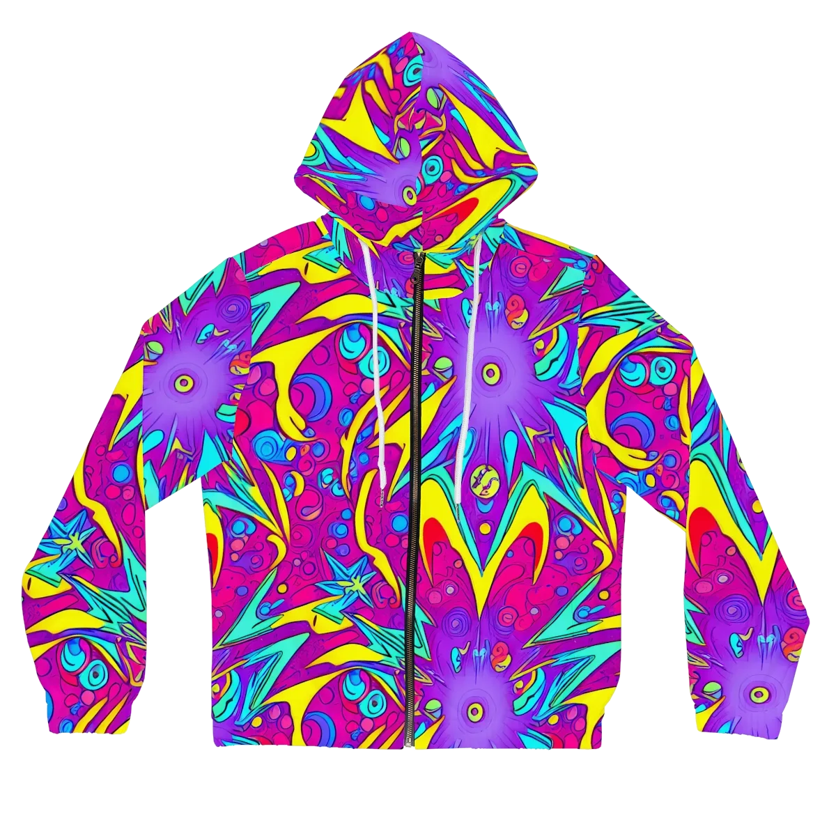 Nebula Radiance on Women's Full-Zip Hoodie — Front