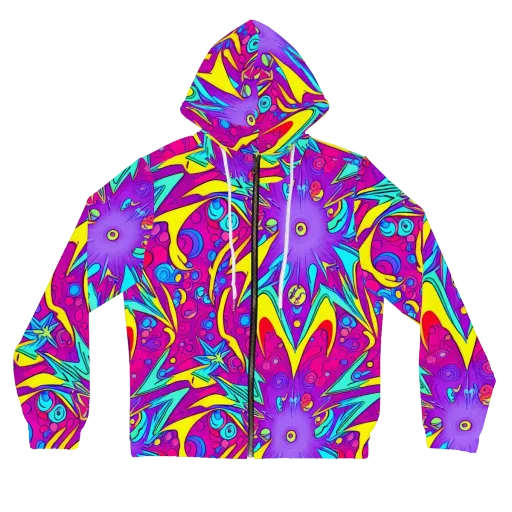 Nebula Radiance on a Women's Full-Zip Hoodie