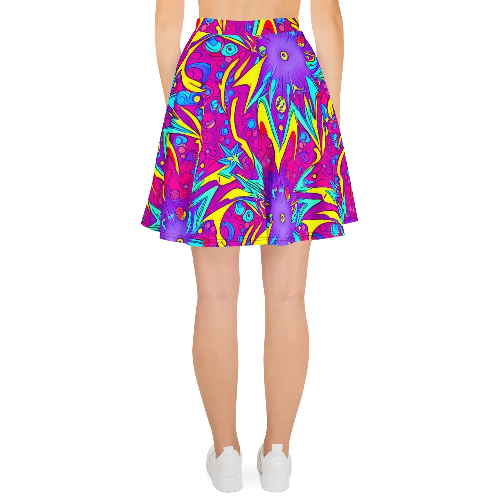 Nebula Radiance on Skater Skirt — Back
